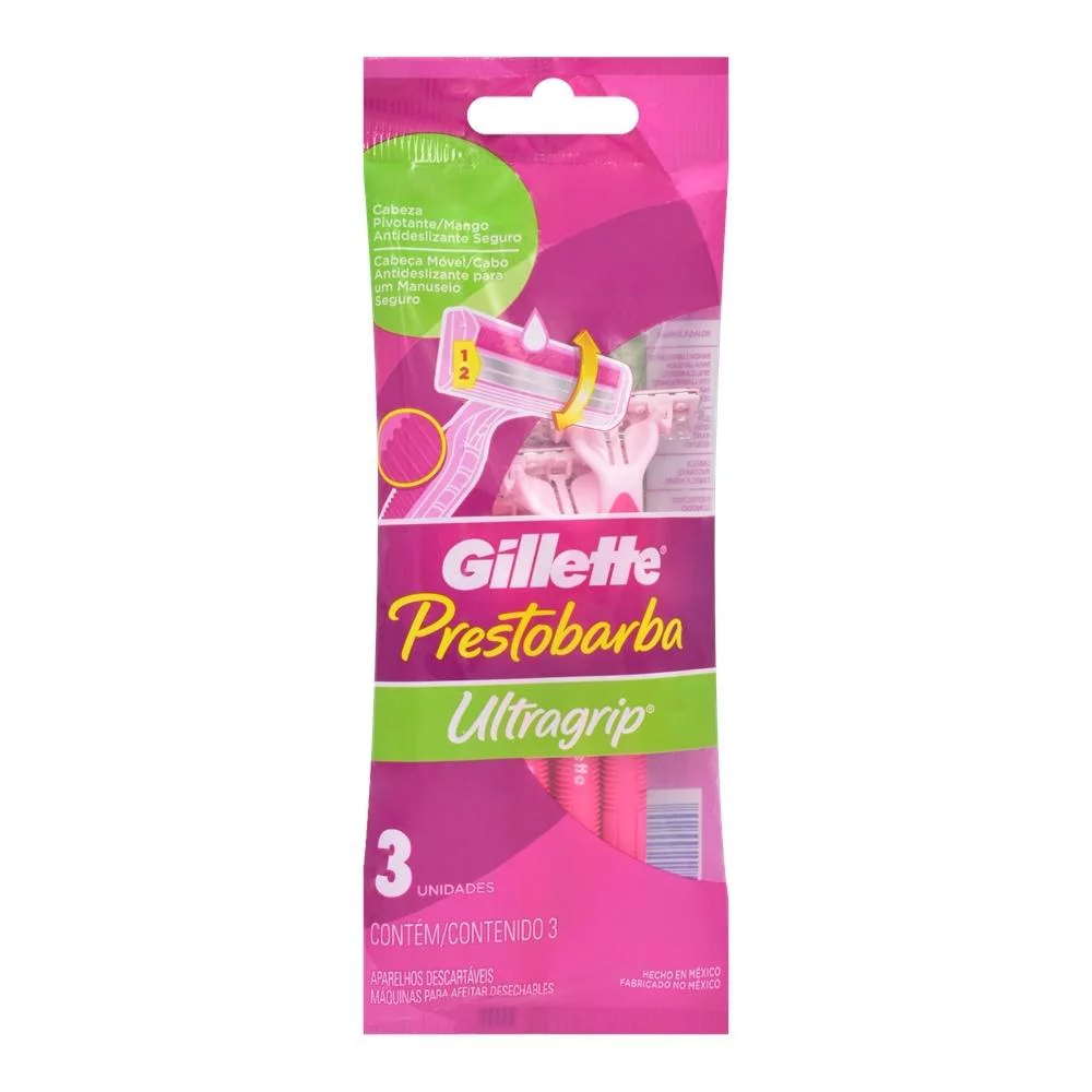 GILLETTE STICK RAZOR ULTRA GRIP 3'S