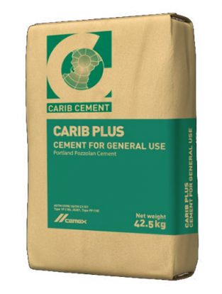 50 Bags Carib Grey Cement (42.5kg/Bag, 94lbs/Bag)
