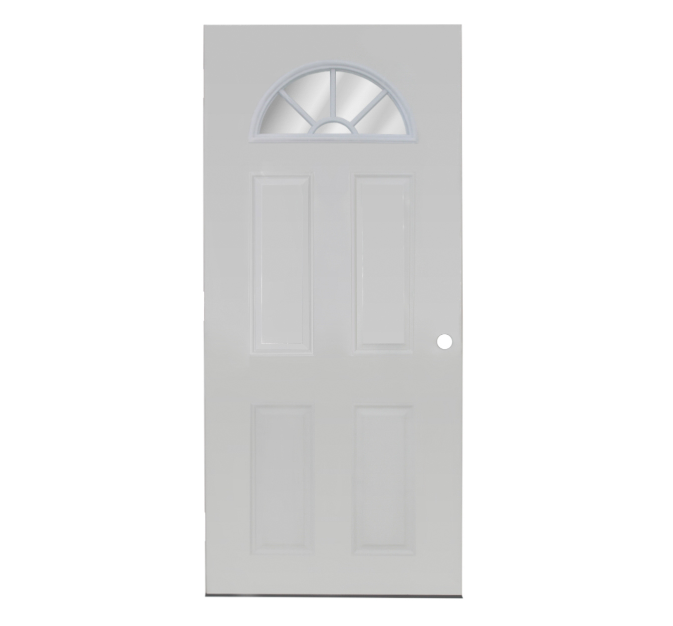 36 in. x 80 in. Cathedral Steel Door