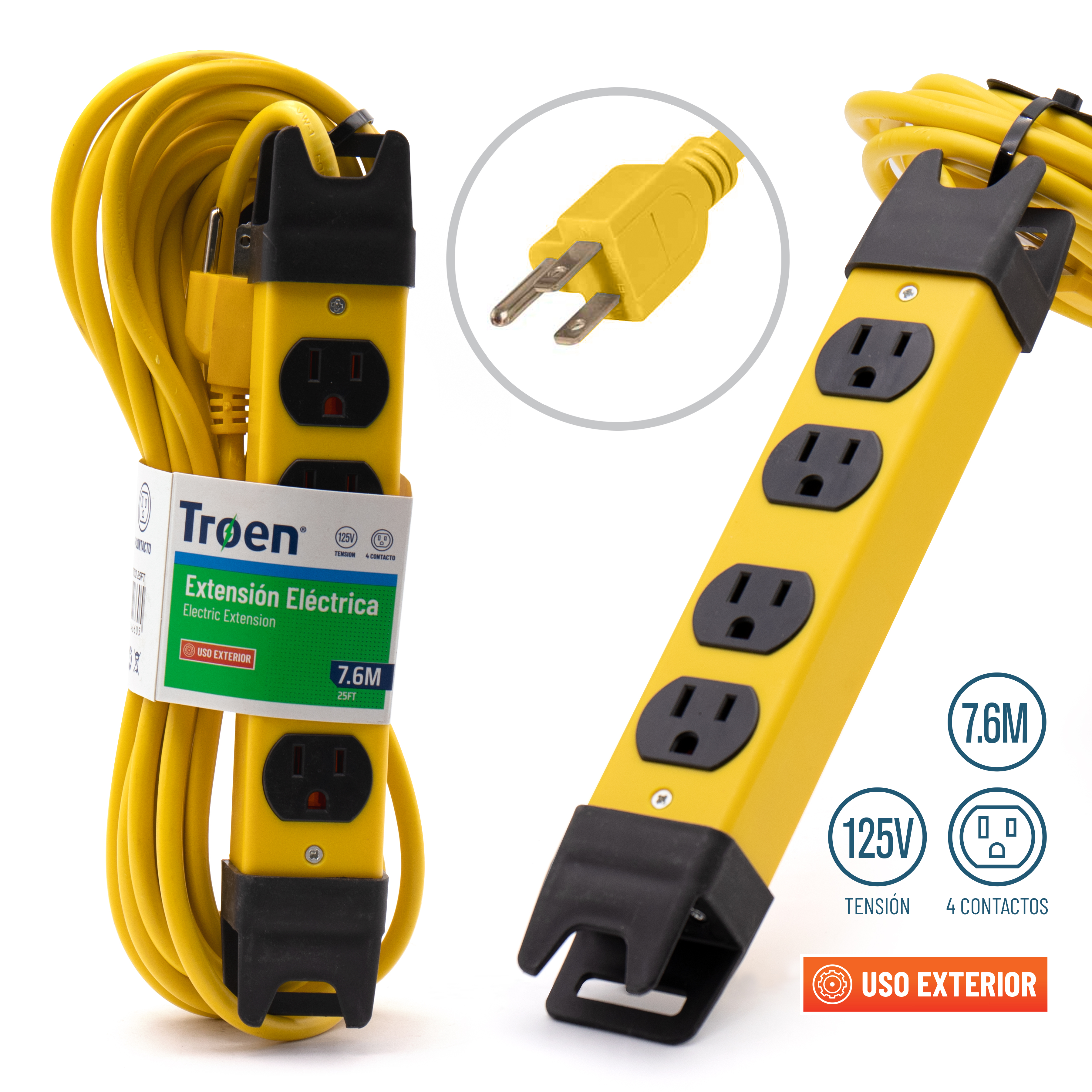 Troen 25 ft. Extension Cord [E0702-25FT]