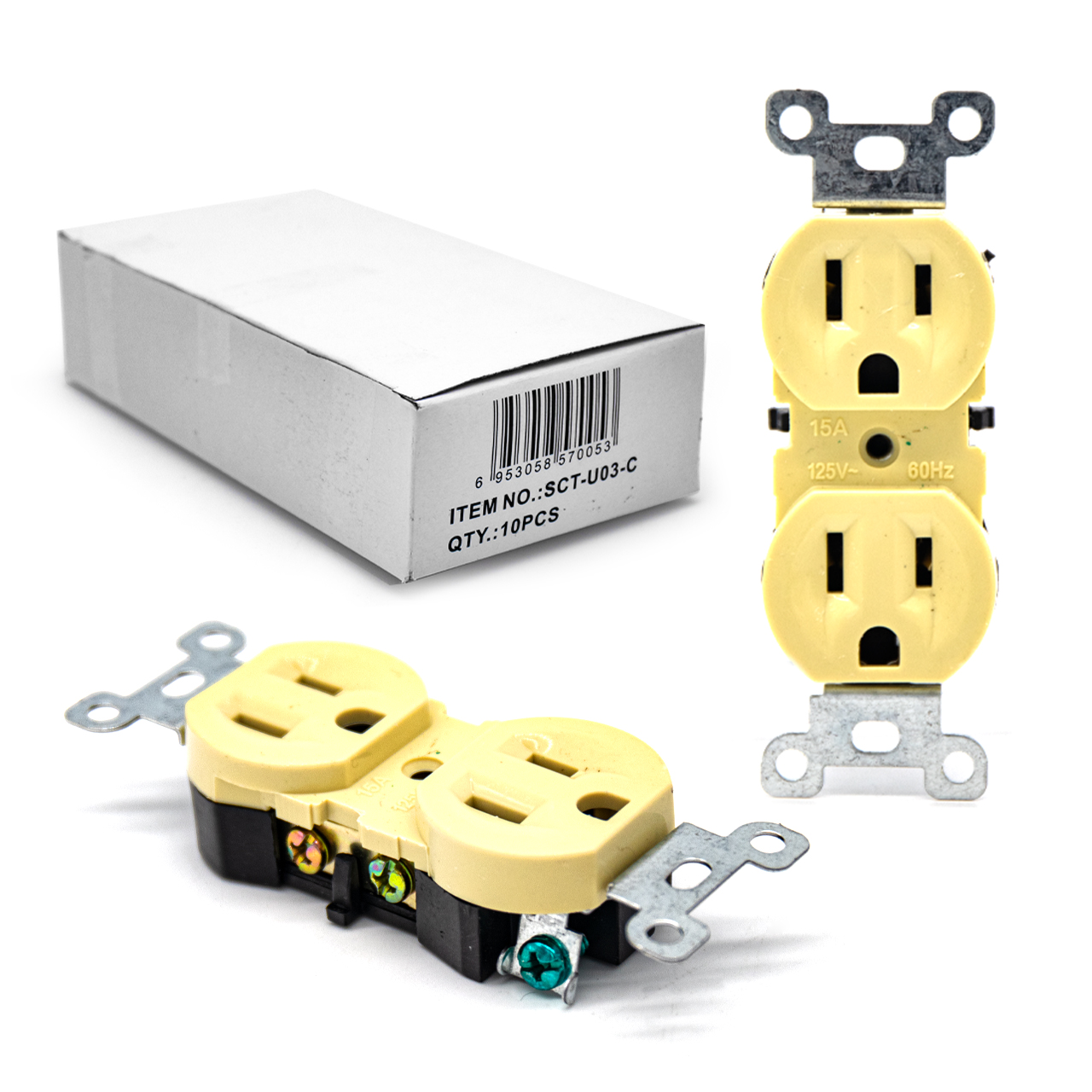 Generali 3 Pin Flush Plug [SCT-U03-C]