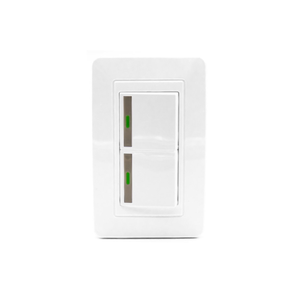 Troen 10A 2 Gang Switch with Plate [A136-ET118Z-2]
