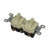 Duplex Ivory Flush Switch [711]