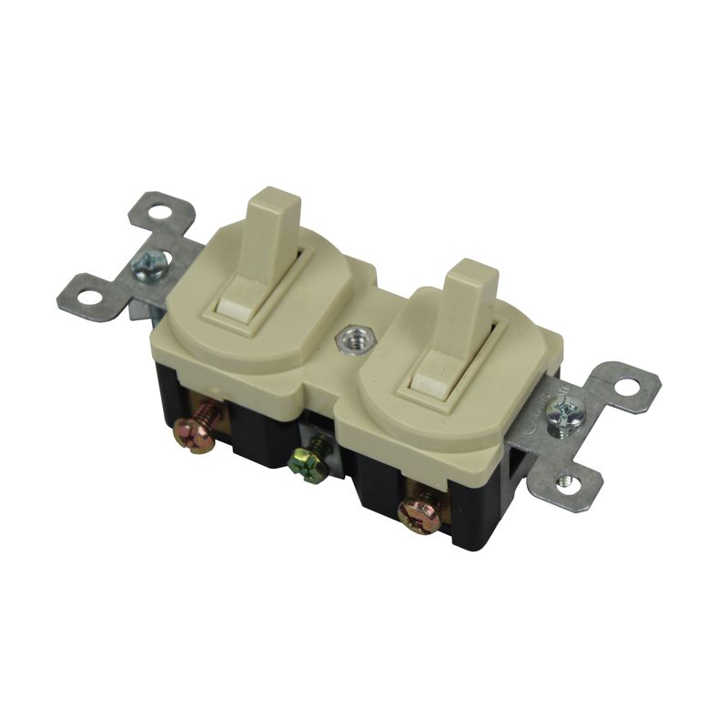 Duplex Ivory Flush Switch [711]