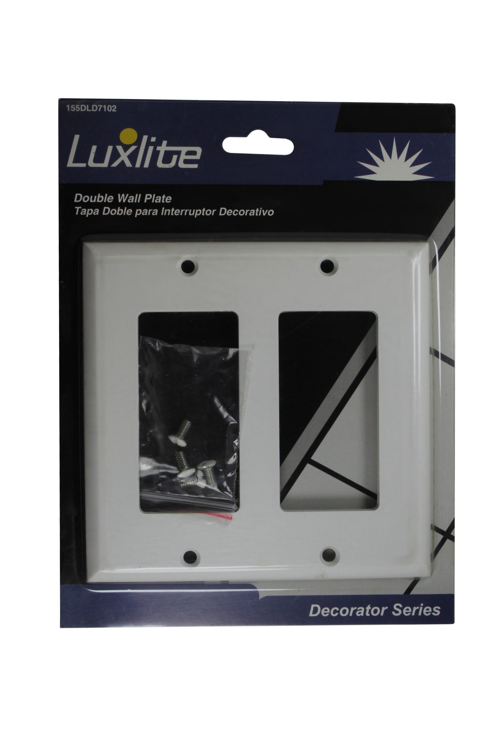 2 Gang White Decorative Switch Cover