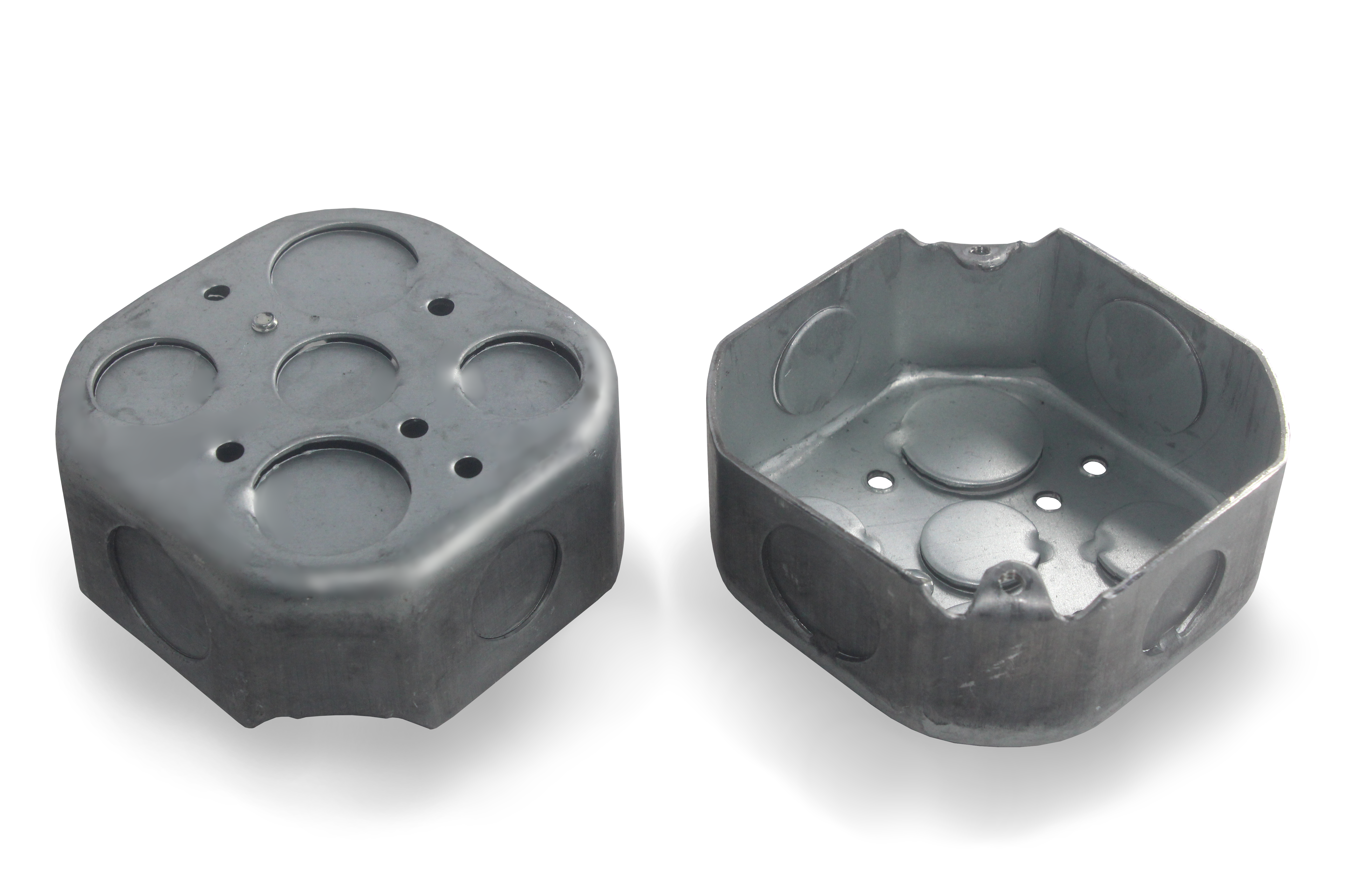 Galvanized Octagonal Box