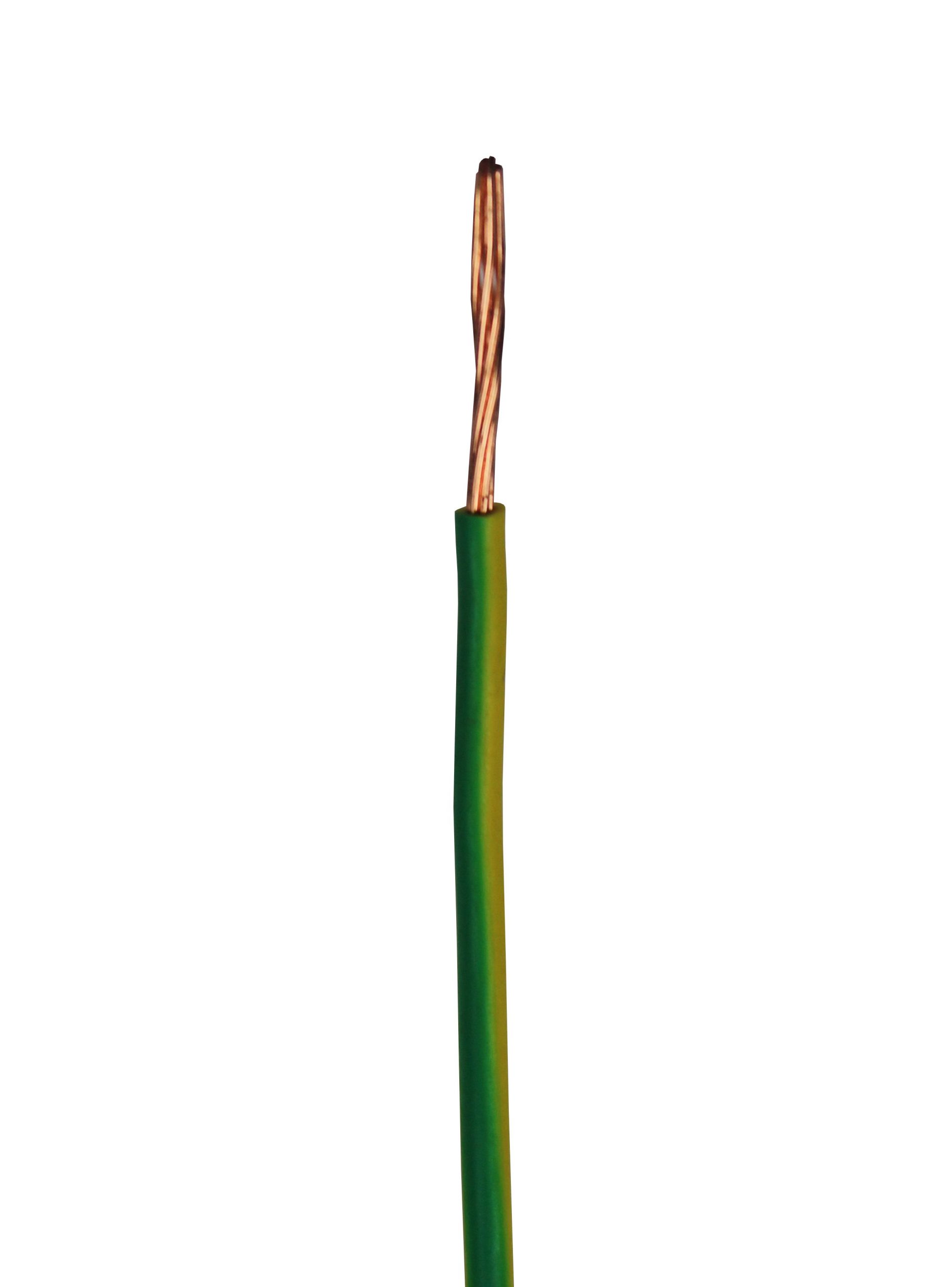 2.5mm x 100m Green & Yellow Stranded Wire [7029] [Full Roll]