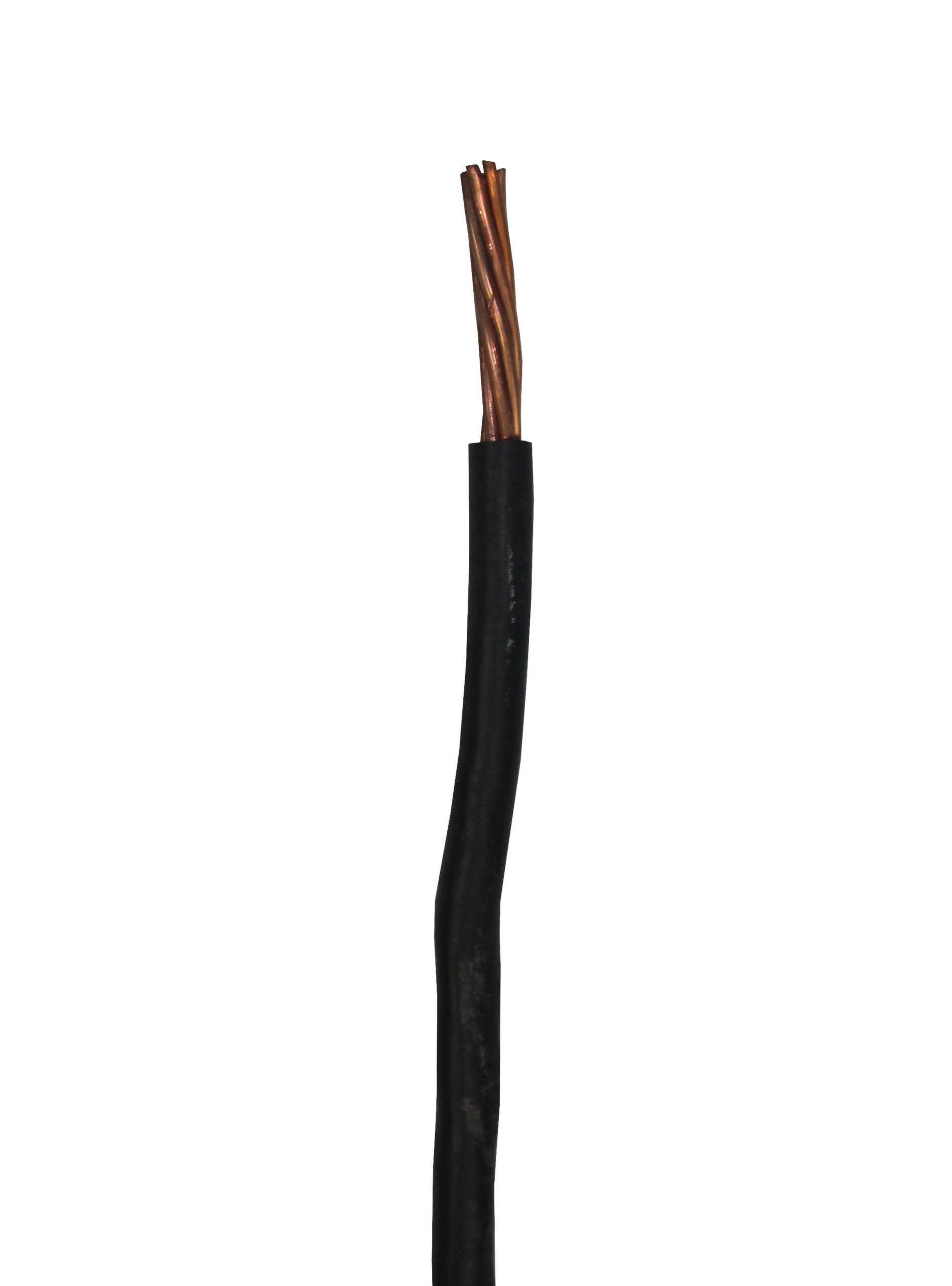 6mm x 100m Single Black Stranded Wire [7044] [Full Roll]