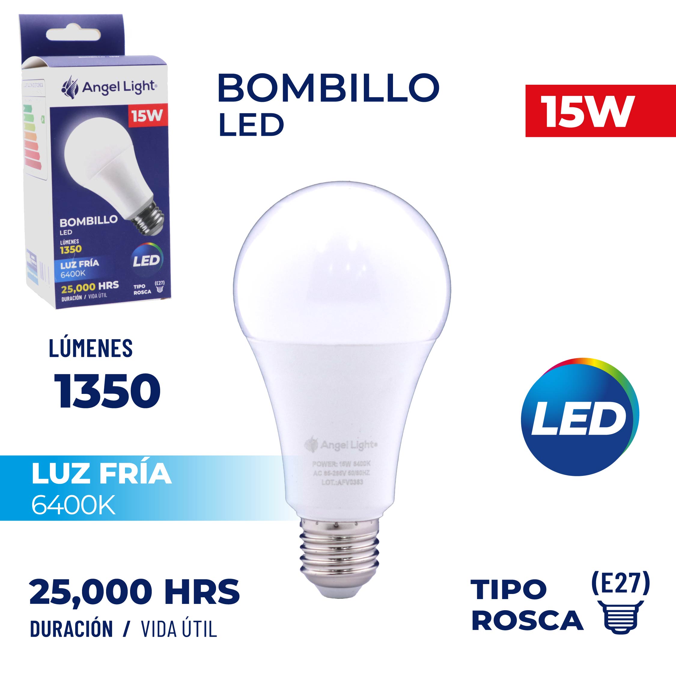 Angel Light 15W [E27] LED Bulb [A105-TLP-15W-B]