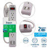 Troen 60cm 6 Outlet Power Strip [ETR-J1502]