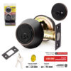 COVO Black Single Cylinder Dead Bolt Lock [D-101B-ORB]