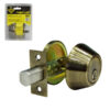 Hunter Single Cylinder Antique Brass Dead Bolt Lock [#CE1062]