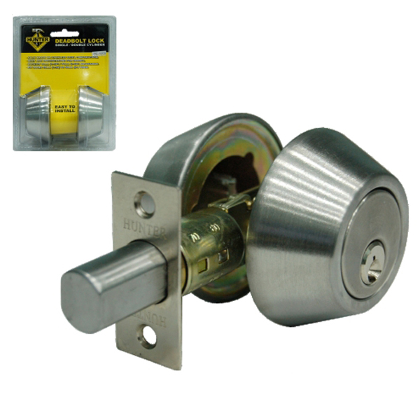 Hunter Double Cylinder Stainless Steel Dead Bolt Lock [#CE1065]