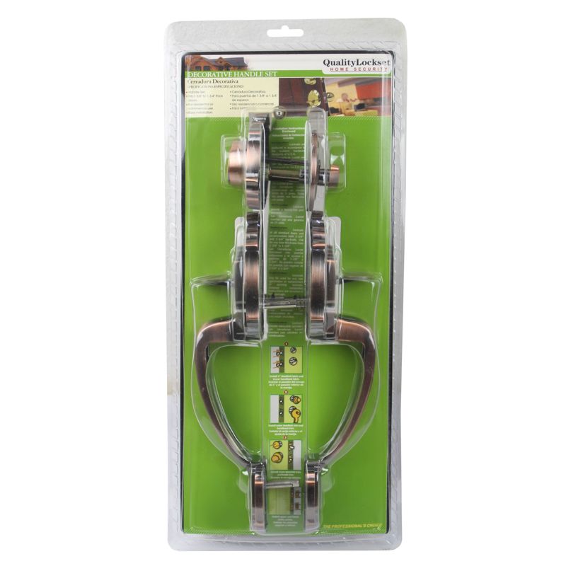 Quality Lockset Antique Copper Decorative Handle Set [3021090]