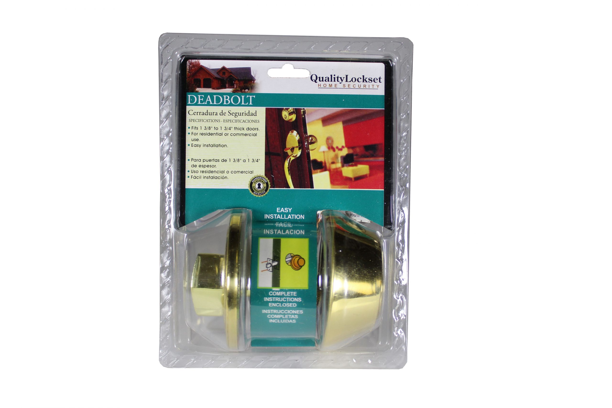 Polished Brass Single Cylinder Deadbolt (Quality Lockset – 3021088)