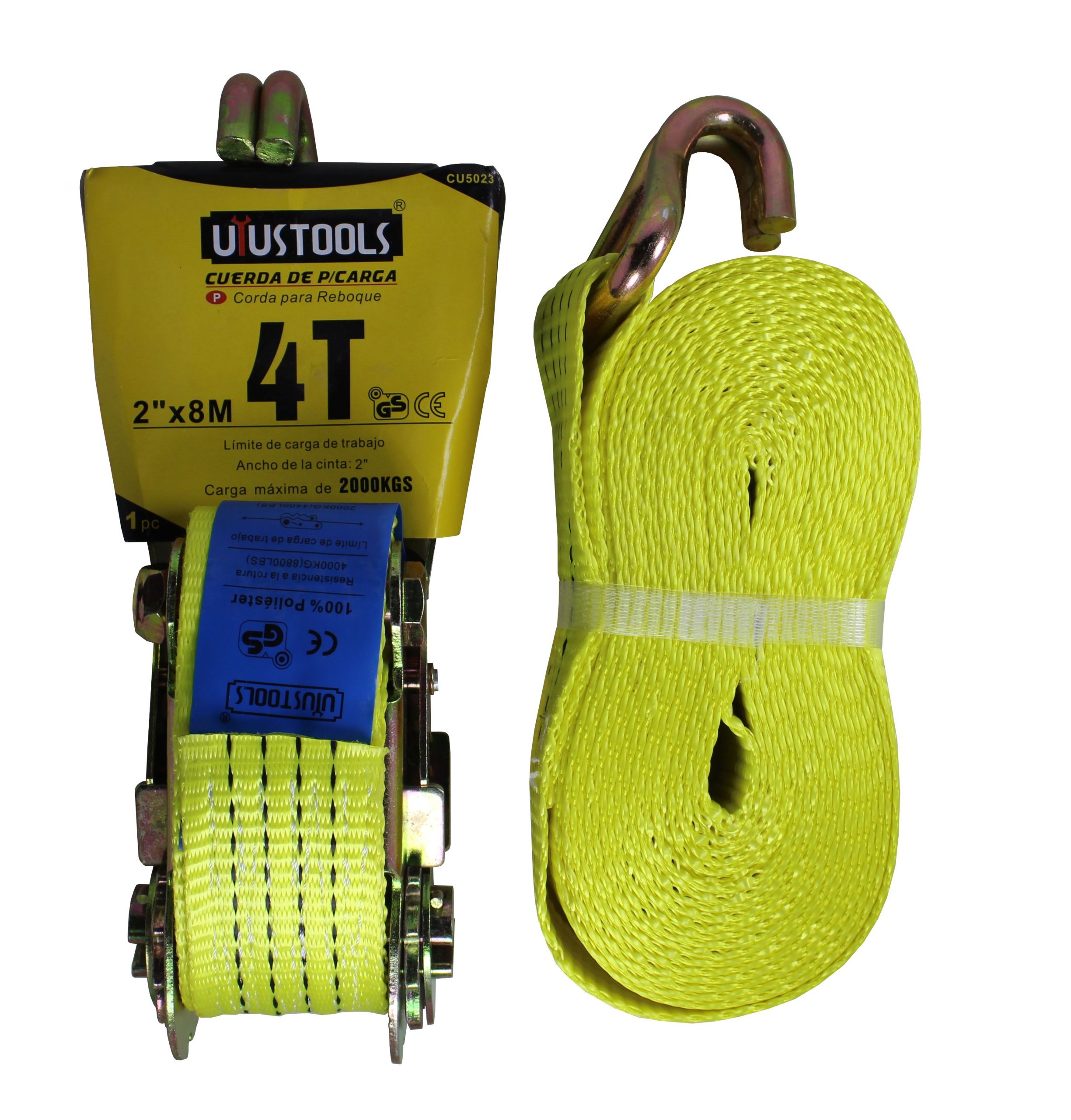 2 in. x 8 m. (27 ft.) 2000kg Auto Ratchet Tie Down (CU5023)