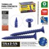 COVO 1/4 in. x 2-1/4 in. Phillips Head Concrete Screw