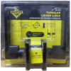 Hunter Rectangular Black Tubular Entrance Lock Handleset [CE-1430]