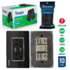 Troen 6 Outlet Surge Protector with USB Type C [TR-ATB-6C1TC]