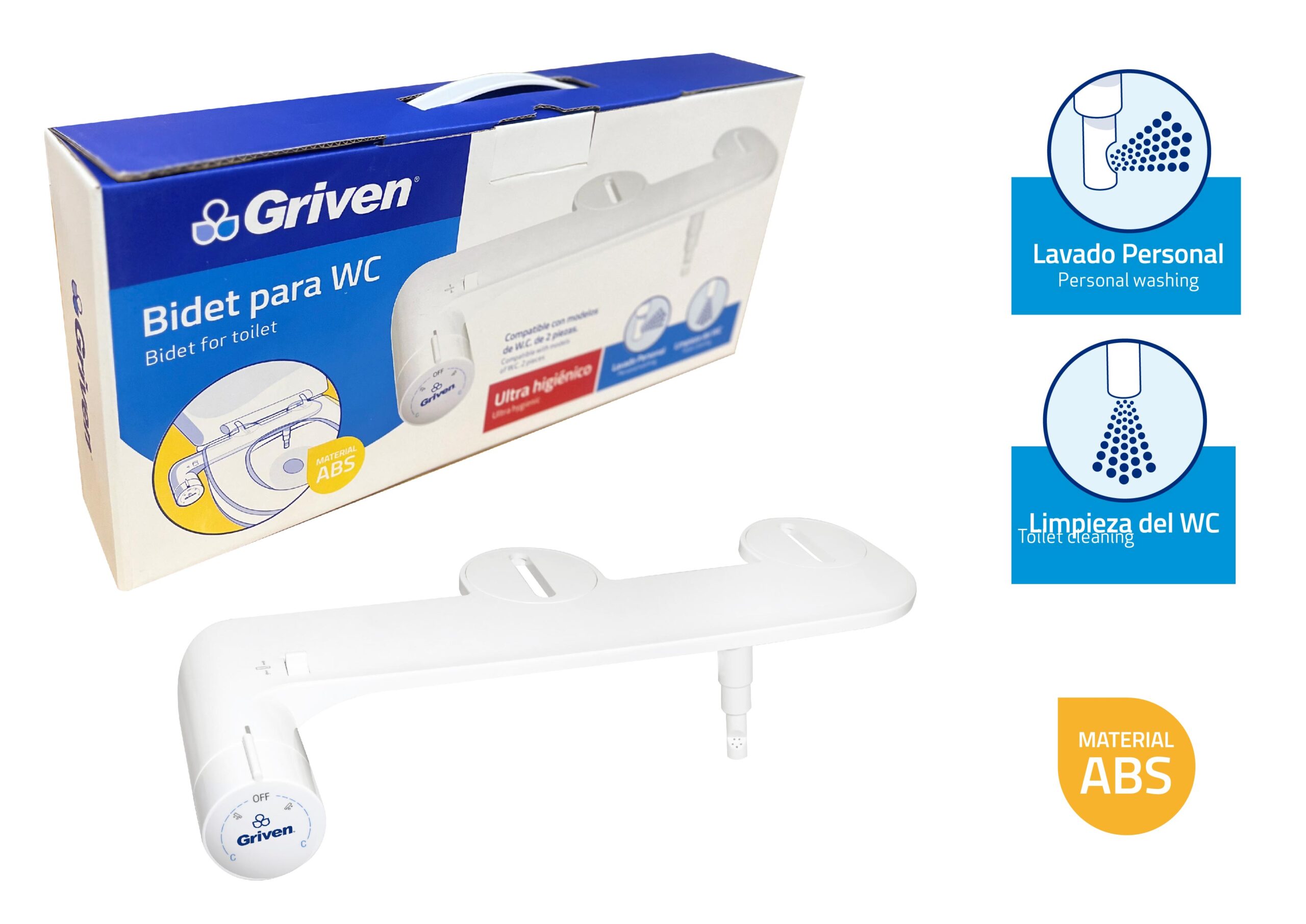 Griven Cold Water Bidet for Toilet [GV-BIDET-1]