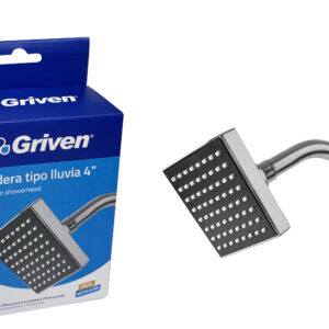 Griven 4 in. Rain Style Shower Head with Arm & Flange [GV-SHC-A4]