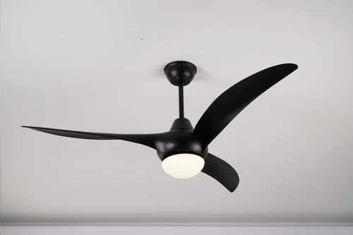 Lightsource 52 in. Ceiling Fan with Remote Controller & LED Light [FAN009BK]