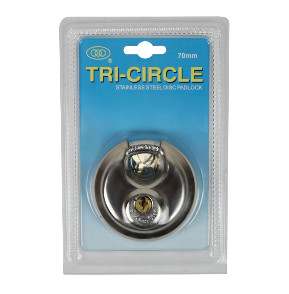 Tri-Circle 70mm Discus Padlock