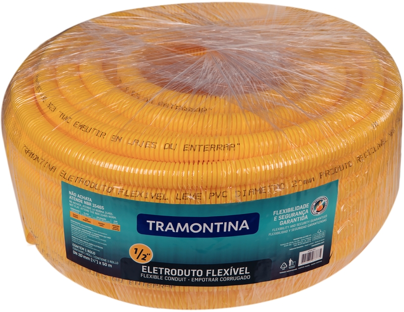 Tramontina light, flexible, corrugated cable conduit DN20 1/2″ 50 m [57505/001]