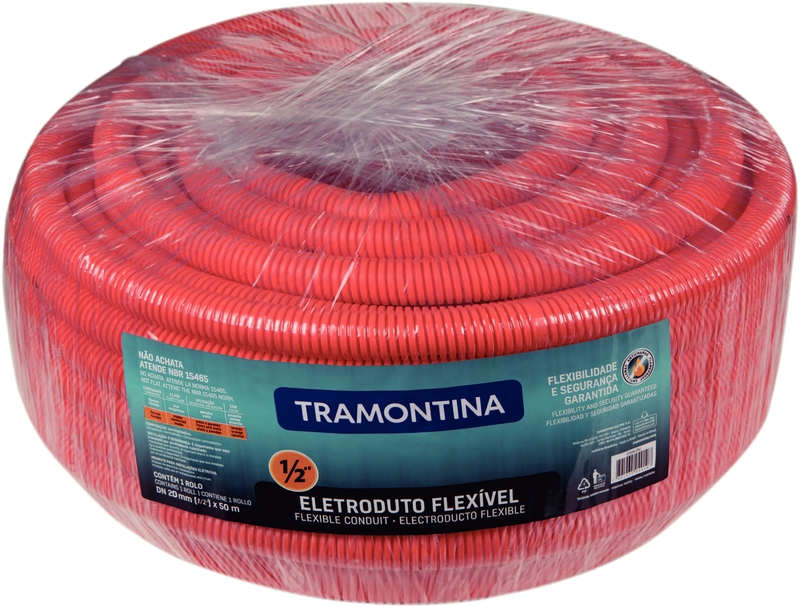 Tramontina reinforced, flexible, corrugated cable conduit DN20 1/2″ 50 m [57505/051]