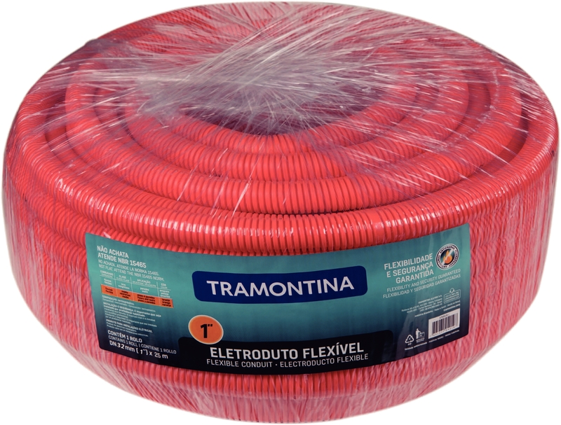 Tramontina reinforced, flexible, corrugated cable conduit DN32 1″ 25 m [57505/053]