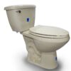 Corona Aquajet Elongated Toilet in Bone