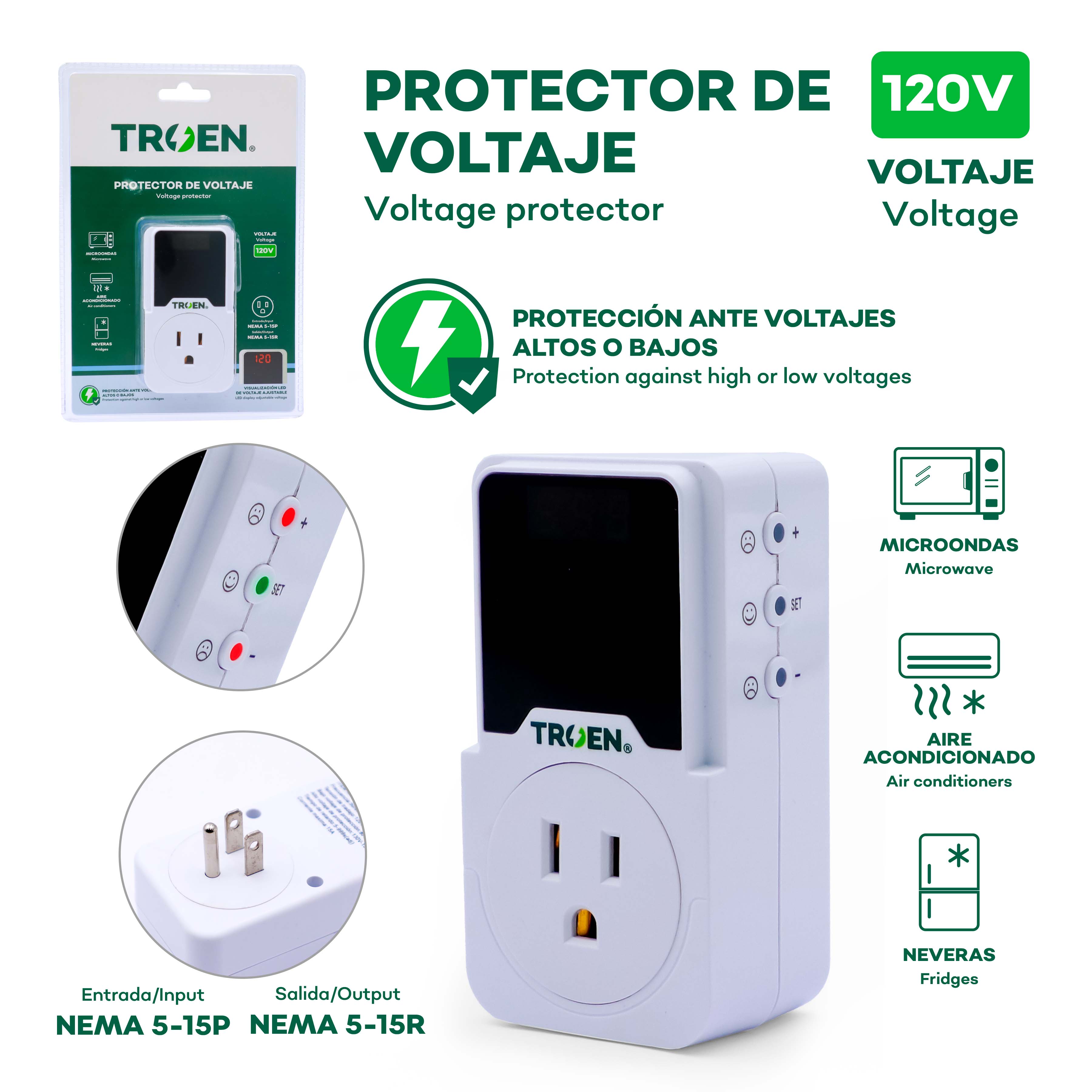 Troen 120V Surge Protector [TR-VP11]