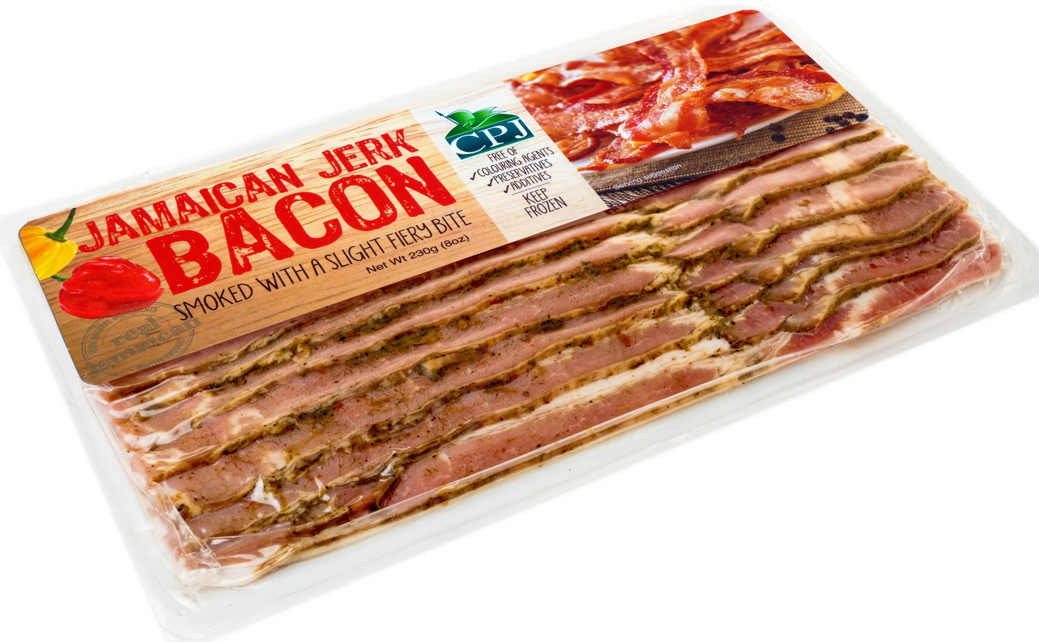 CPL JAMAICAN JERK BACON SLICES 8OZ