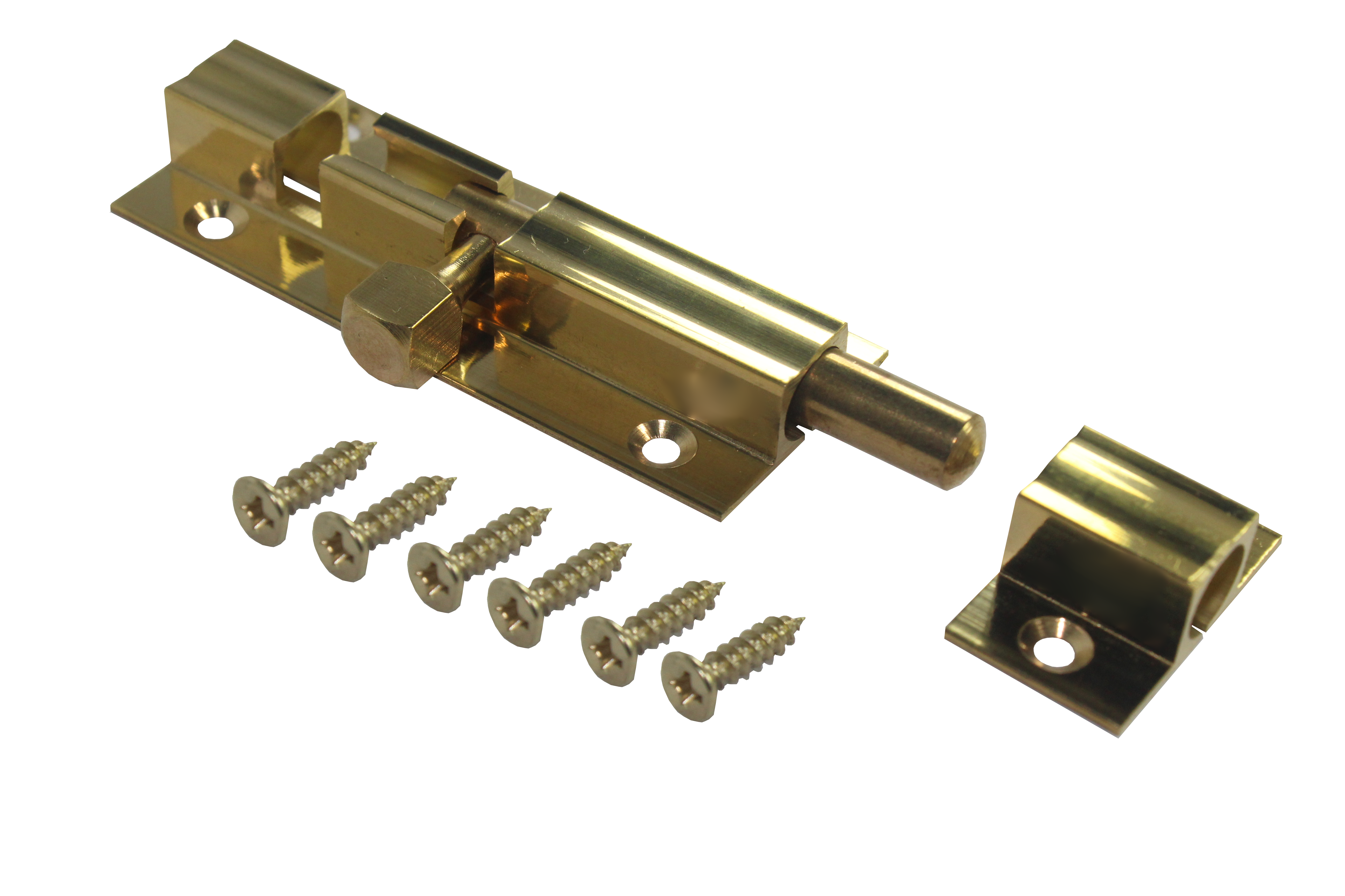 2 in. Polished Brass Barrel Bolt