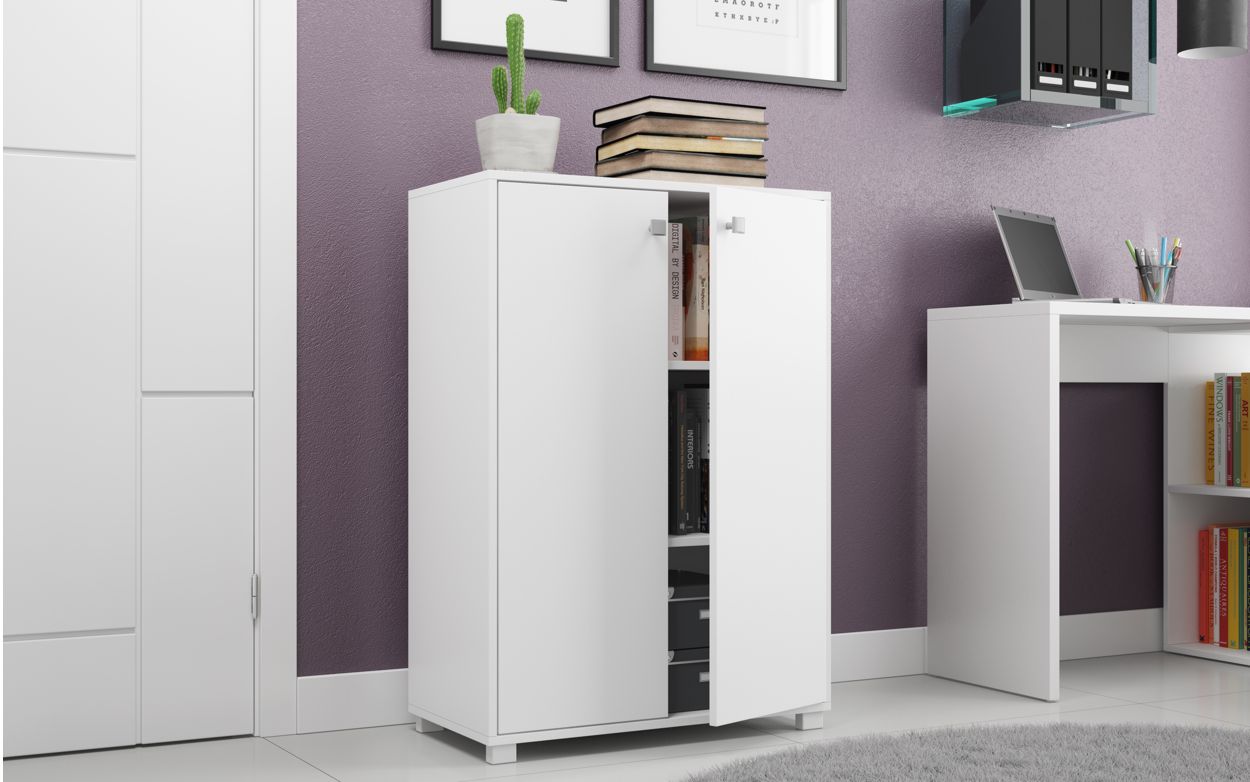 BRV 2 Door White Multipurpose Cabinet [BAM 04-06]