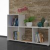 BRV White L-Shaped Decorative Box Shelving Unit [BE 05-06]