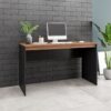 BRV Black Computer Desk With Nut Brown Desk Top [BC 89-226]