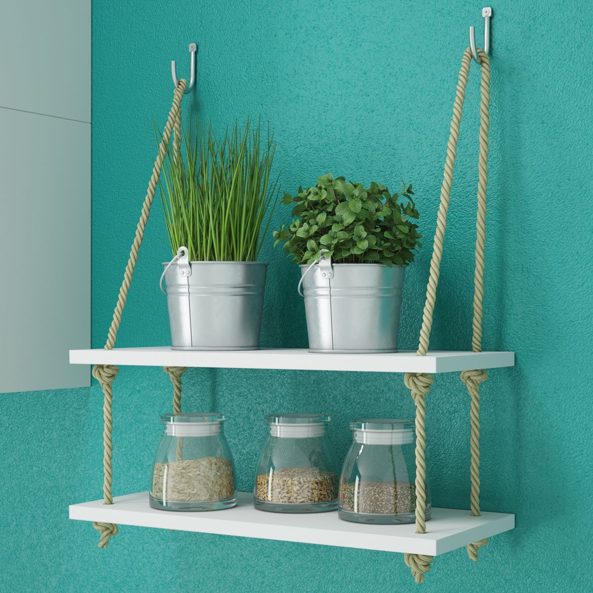 BRV Decorative Rope Hanging Shelves [BPL 24-06]