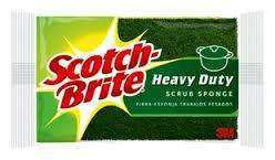 3M SCOTCHBRITE H/DUTY SCRUB SPONGES SML