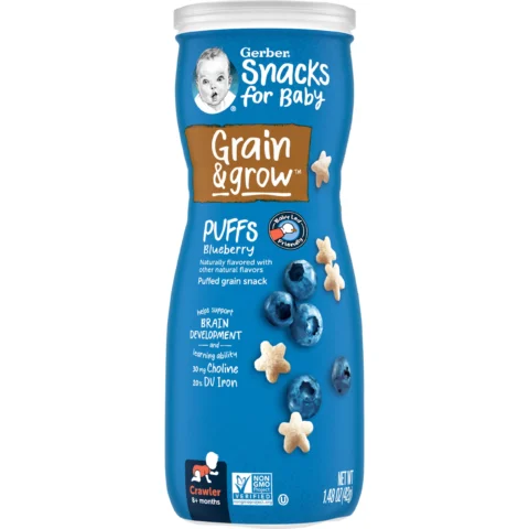 GERBER SNACKS FOR BABY GRAIN & GROW 1.48oz (42g)