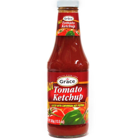 GRACE HOT TOMATO KETCHUP 385G