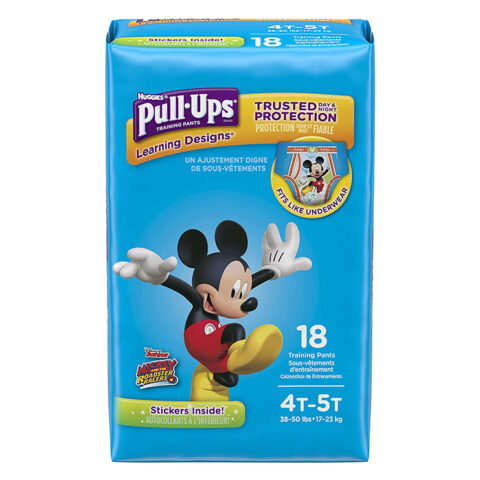 HUGGIES PULL-UPS T/PANTS 4T-5T BOY 18 PACK