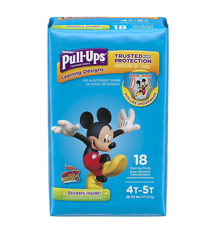 HUGGIES PULL-UPS T/PANTS 4T-5T BOY 18 PACK