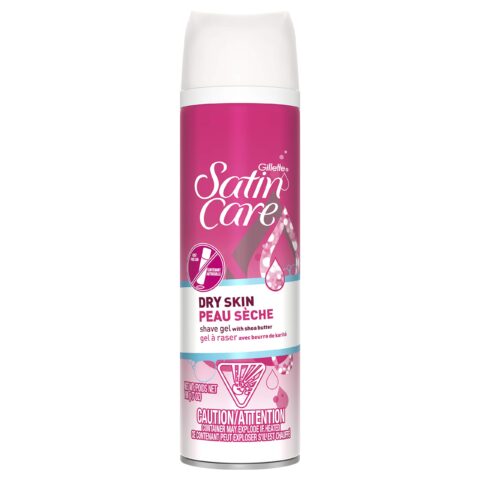 GILLETTE SATIN CARE SHAVE GEL WITH SHEA BUTTER FOR DRY SKIN 198g