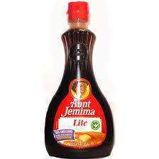 AUNT JEMIMA REGULAR LITE SYRUP 355ML