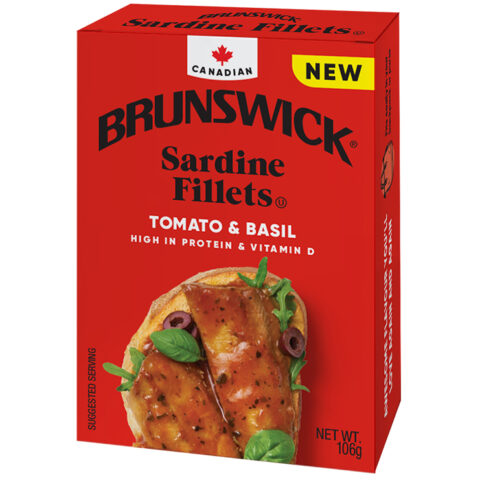 BRUNSWICK SARDINE FILLET TOMATO & BASIL 106G