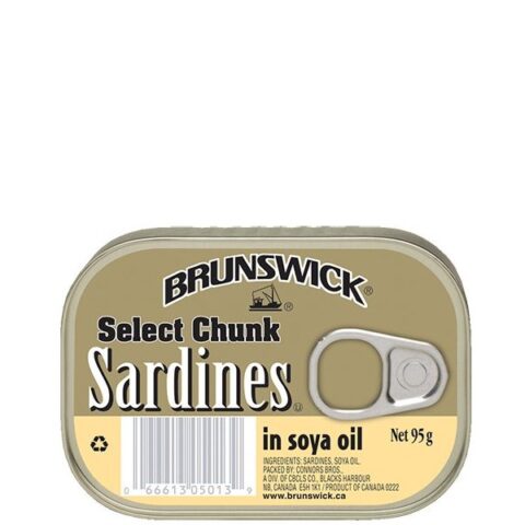 BRUNSWICK SELECT CHUNK SARDINE IN SOYA OIL 95G