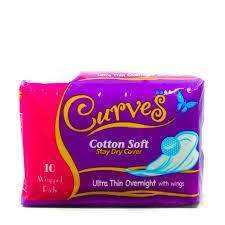 CURVES ULTRA THIN OVERNIGHT WITH WINGS 10’S