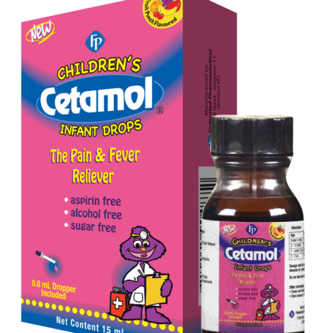 CETAMOL CHILDREN’S MEDICINE PAIN & FEVER RELIEVER 15ml