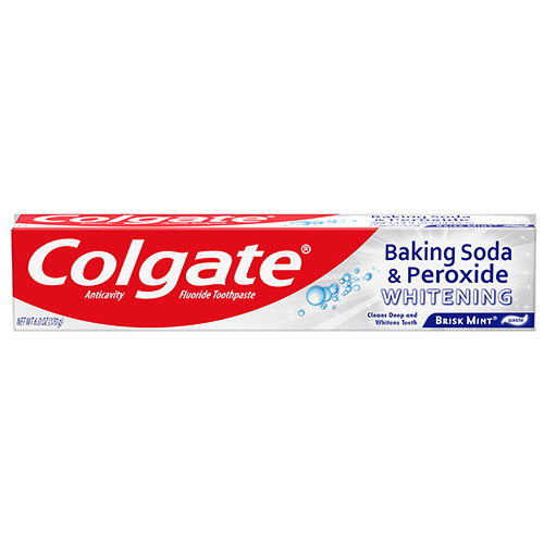 COLGATE B/SODA &amp; PEROXIDE WHTNG BRISK MINT 6oz